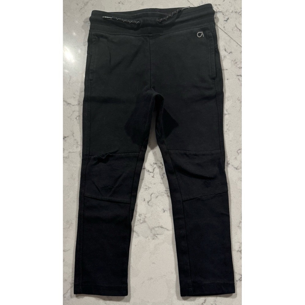 Baby GAP Boys Joggers Sweatpants Black Fleece Lounge Pants Size 4 Year Toddler